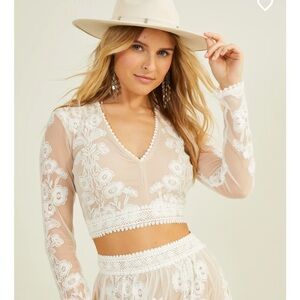 Altar’d State Arissa Embroidered Top